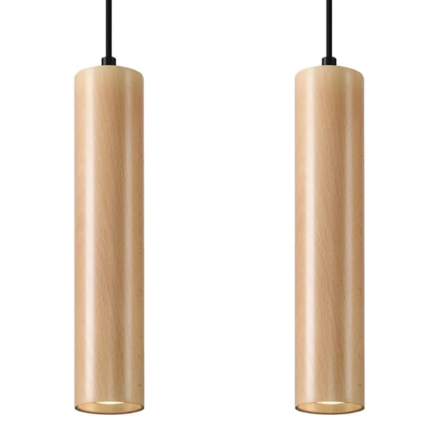 Sollux Lighting Hängeleuchte Lino 2 Holz