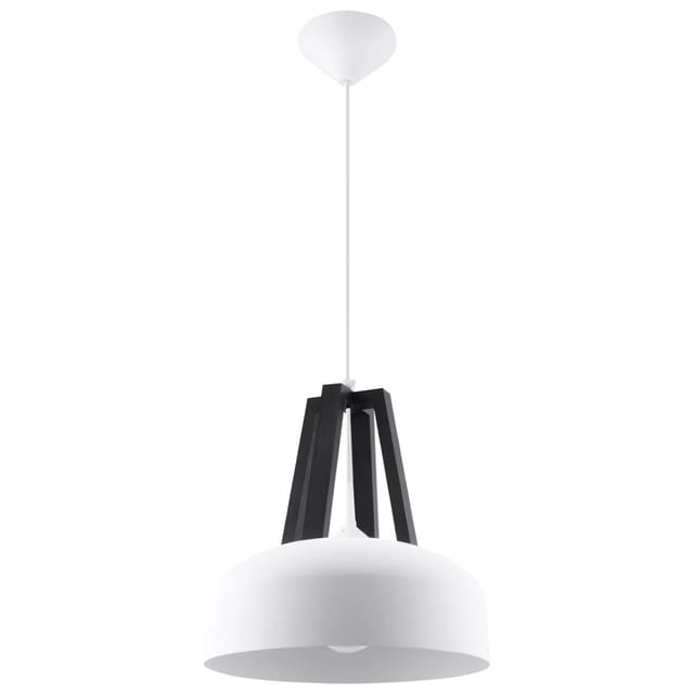 Sollux Lighting Hängeleuchte Casco Weiß/Schwarz