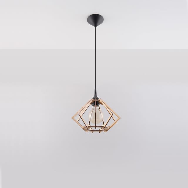 Sollux Lighting Hängeleuchte Pompelmo Naturholz