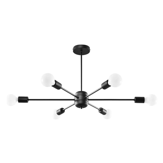 Sollux Lighting Kronleuchter Lango 6 Schwarz