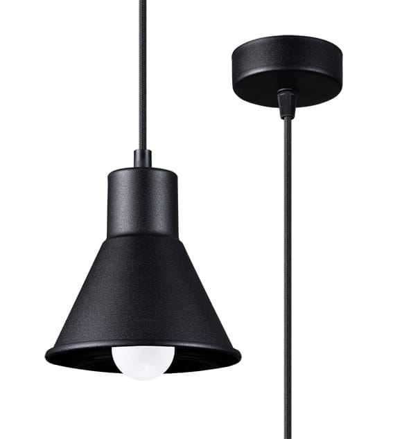 Sollux Lighting Hängeleuchte Taleja 1 Schwarz E27