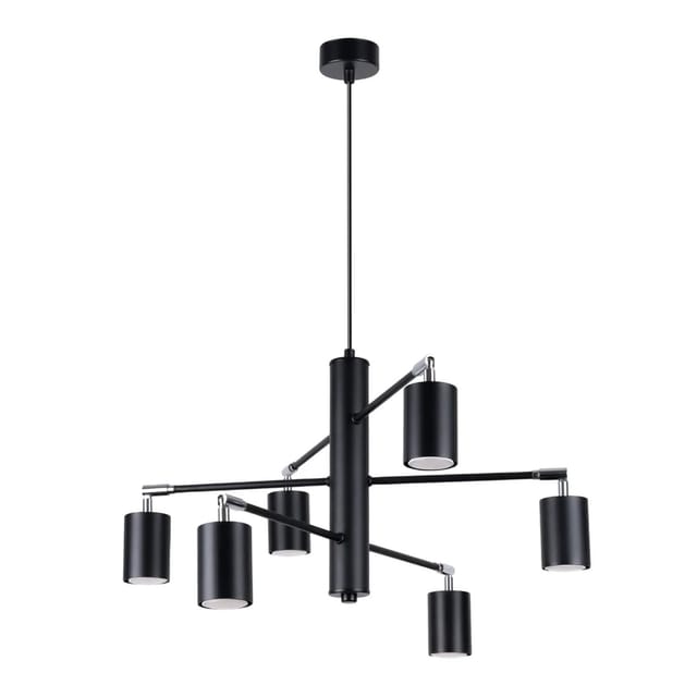 Sollux Lighting Kronleuchter Lemmi 6 Schwarz