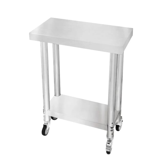 Monstershop Edelstahl Arbeitstisch 60cm x 30cm x 80cm