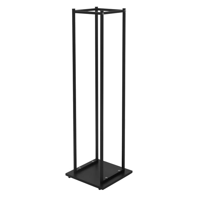 ML-Design Kaminholzregal 33 x 115 x 33 cm Rechteckig Schwarz Metall Innen/Außen