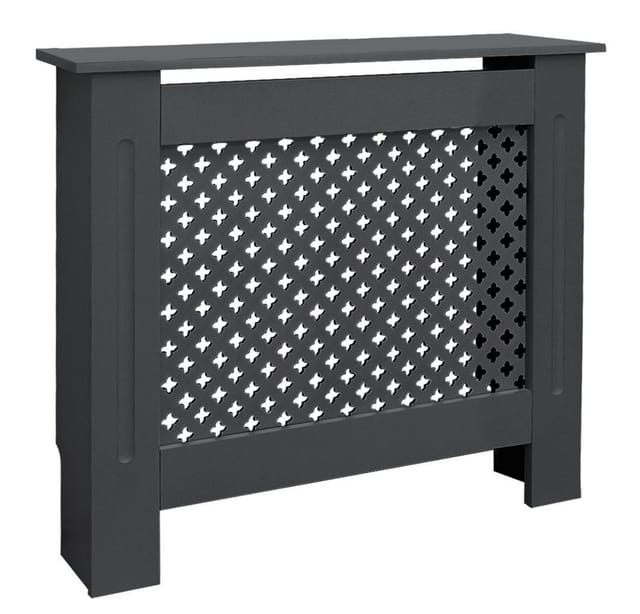 ML-Design Heizkörperverkleidung mit Wabenmuster 78x19x82cm Anthrazit aus MDF