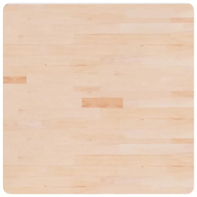 vidaXL Tischplatte Quadratisch 80x80x1,5 cm Eichenholz Unbehandelt