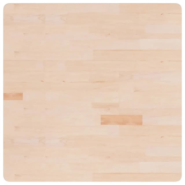 vidaXL Tischplatte Quadratisch 90x90x1,5 cm Eichenholz Unbehandelt