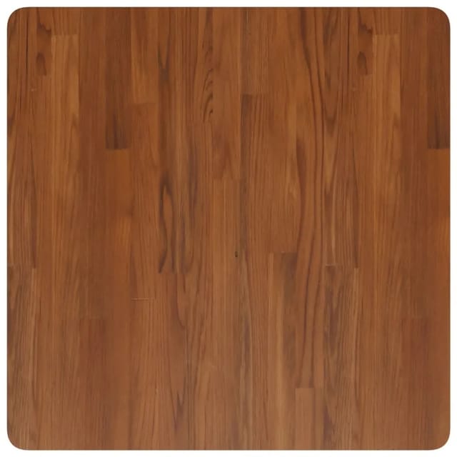 vidaXL Tischplatte Quadratisch Dunkelbraun 70x70x2,5cm Eiche Behandelt