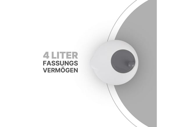 ProHome Salatschleuder 4 Liter Ø25 cm Grau