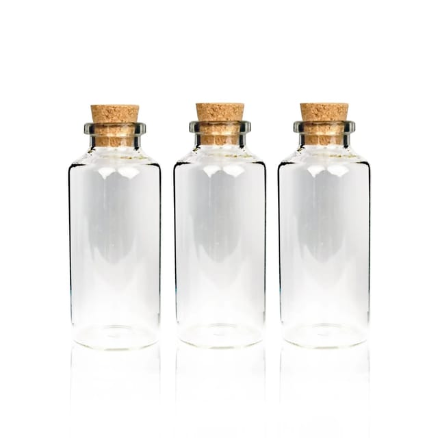 Bestlivings Fläschchen Glas mit Korken Set 30ml 18er Pack