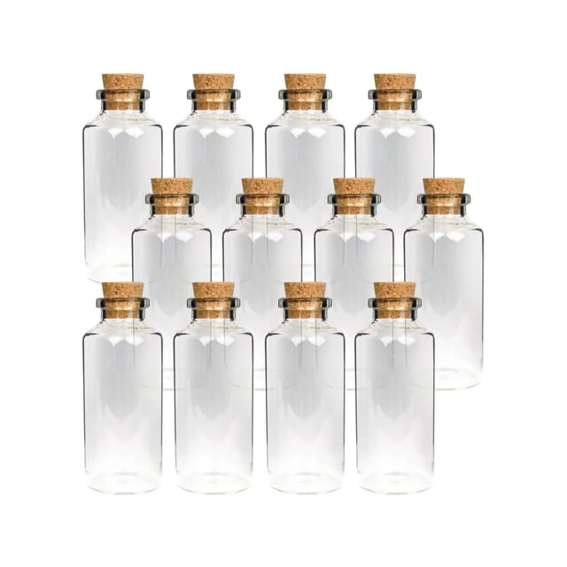 Bestlivings Fläschchen Glas mit Korken 10ml 24er Pack