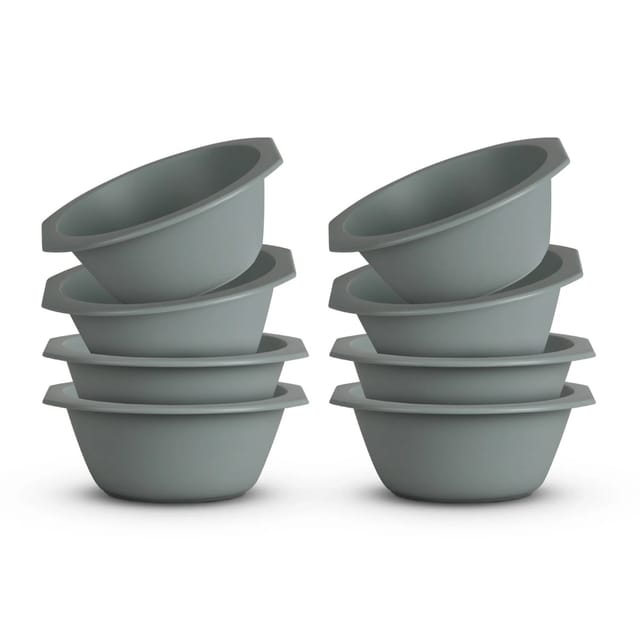 ProHome Kunststoff Schüssel BPA Frei 1,55 x 6 cm Grün 8er Pack