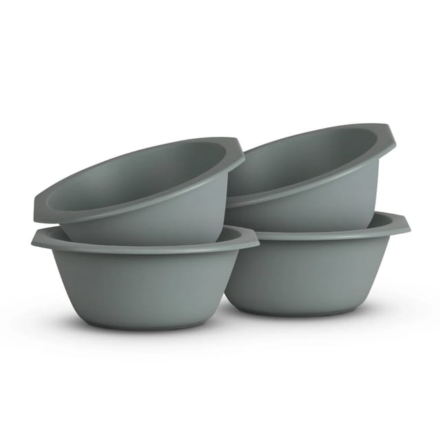 ProHome Kunststoff Schüssel BPA Frei 1,55 x 6 cm Grün 4er Pack