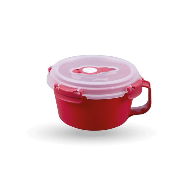 Bestlivings Frischhaltebox Mit Deckel Fresh System 0,85 Liter Frühstücksschale Rot