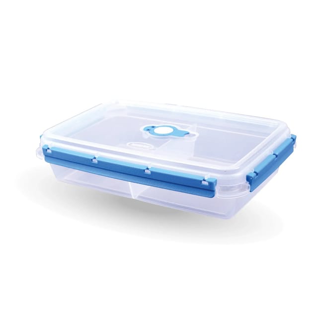 Bestlivings Frischhaltebox Mit Deckel Fresh System 2 Liter Brotdose Mit Trenner Blau