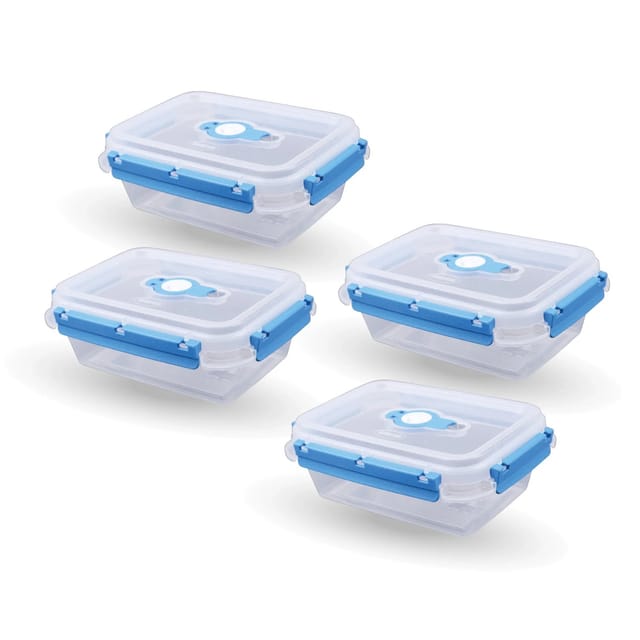 Bestlivings Frischhaltebox 0,9L Lunchbox Im Set Blau 8er Pack