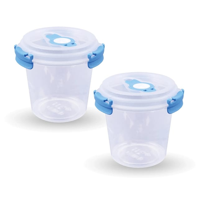 Bestlivings Frischhaltebox 0,64L Joghurt Im Set Blau 2er Pack