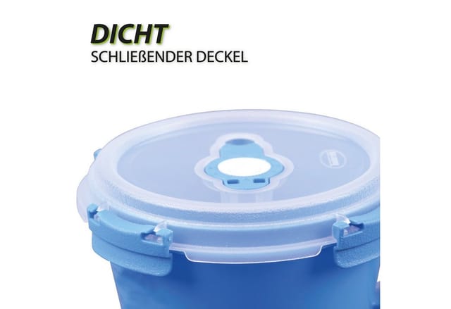 Bestlivings Frischhaltebox 0,85L Frühstücksschale Im Set Blau 1er Pack
