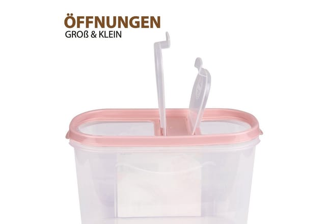 Bestlivings Frischhaltebox Schüttdose 1,4 Liter 1er Pack Altrose