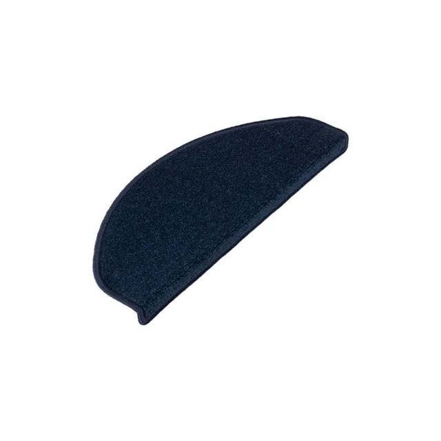 KARAT Velours Stufenmatte Dynasty Atmungsaktiv Blau 23,5 x 65 cm Halbrund
