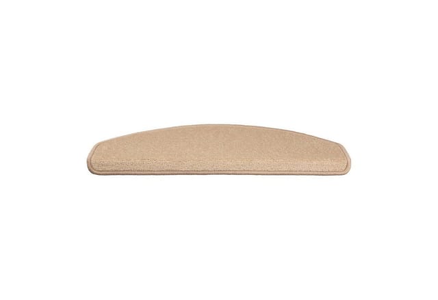 KARAT Velours Stufenmatte Dynasty Atmungsaktiv Hellbraun 23,5 x 65 cm Halbrund