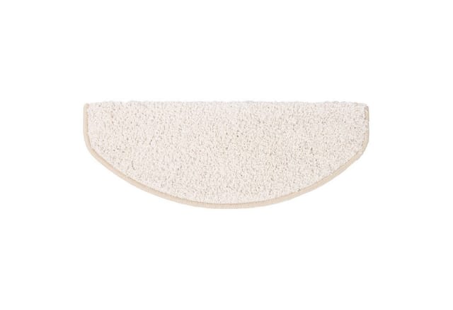 KARAT Shaggy Stufenmatte Barcelona Halbrund 23,5 x 65 cm Creme
