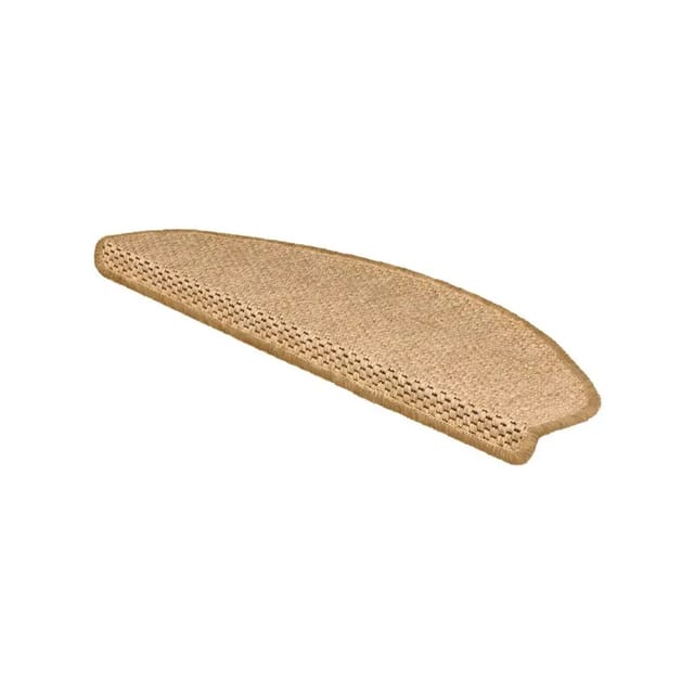 KARAT Stufenmatte Kalkutta Sisaloptik Natur 23,5 x 65 cm Halbrund