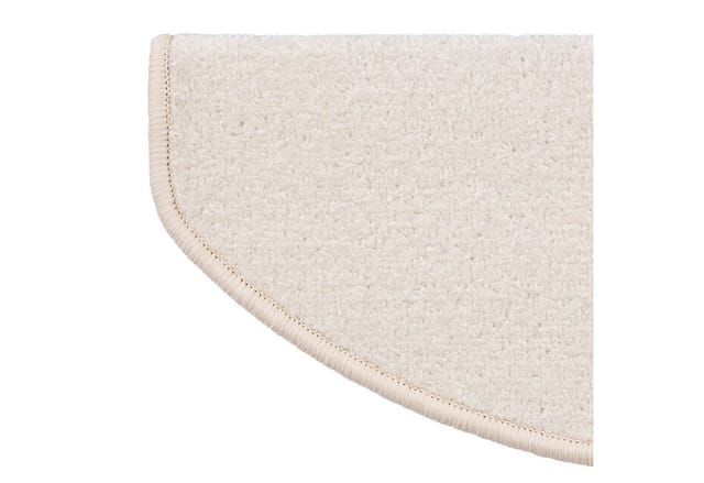 KARAT Velours Stufenmatte Dynasty Atmungsaktiv Creme 23,5 x 65 cm Halbrund