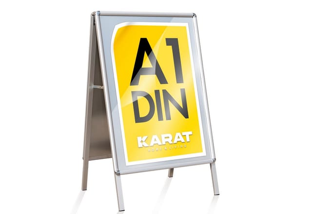 KARAT Kundenstopper aus Aluminium für Plakate 107 x 64,4 cm A1