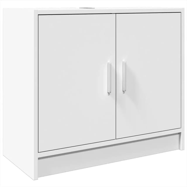 vidaXL Waschbeckenunterschrank Weiß 63x29x55 cm Holzwerkstoff Modell 1