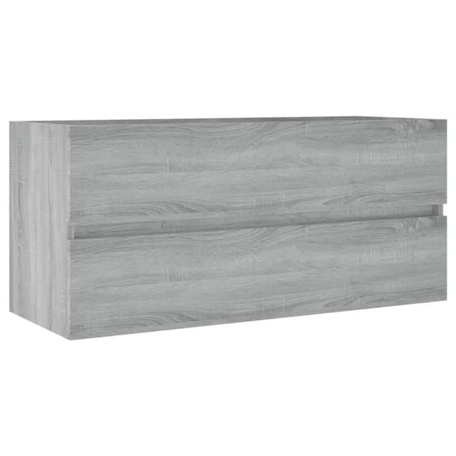 vidaXL Waschbeckenschrank Grau Sonoma 100x38,5x45 cm Holzwerkstoff