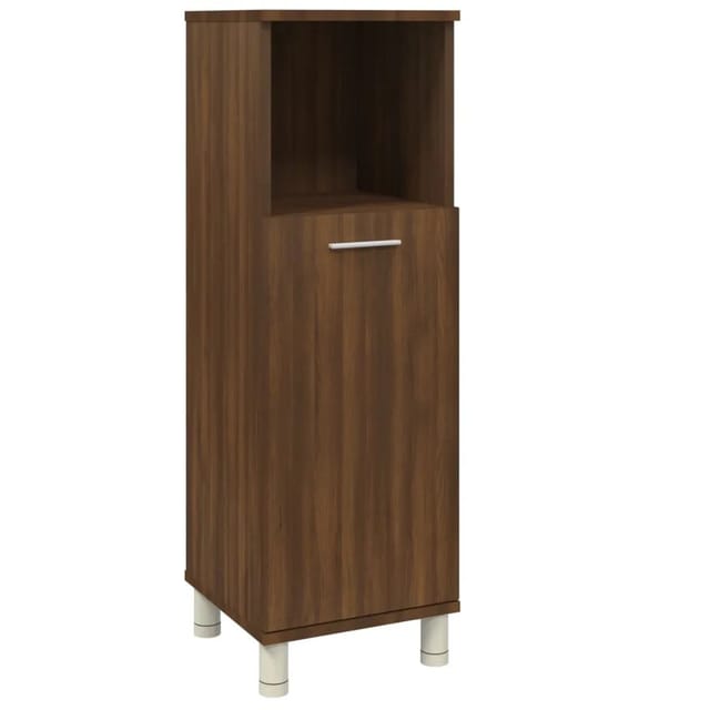 vidaXL Badschrank Braun Eichen-Optik 30x30x95 cm Holzwerkstoff Modell 2