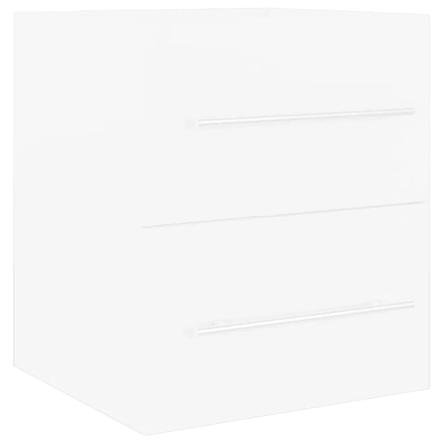 vidaXL Waschbeckenunterschrank Weiß 41x38,5x48 cm Holzwerkstoff