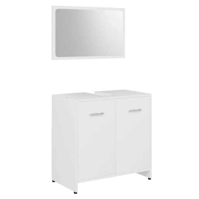 vidaXL Badmöbel-Set Weiß Holzwerkstoff Modell 60