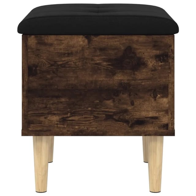 vidaXL Sitzbank mit Stauraum Räuchereiche 42x42x46 cm Holzwerkstoff