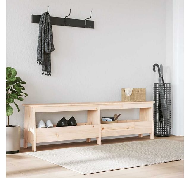 vidaXL Flurbank 160x28x45 cm Massivholz Kiefer