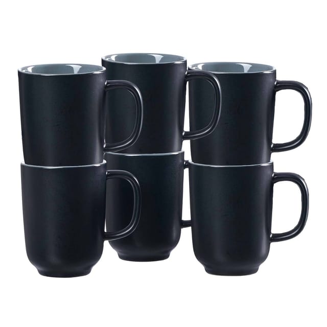 Ritzenhoff & Breker Jasper Kaffeebecher 285 ml 6er Set Schwarz