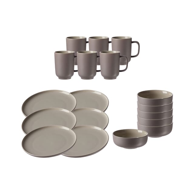 Ritzenhoff & Breker Jasper Frühstücks-Set 18-teilig Taupe