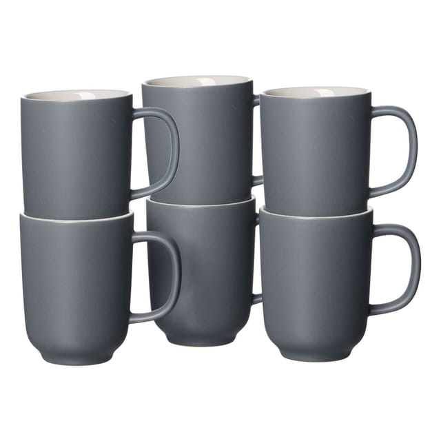 Ritzenhoff & Breker Jasper Kaffeebecher 285 ml 6er Set Grau