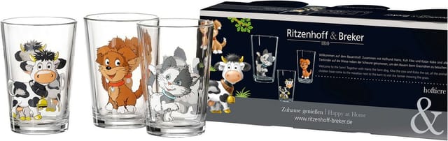 Ritzenhoff & Breker Hoftiere Kinderbecher Set 3-teilig