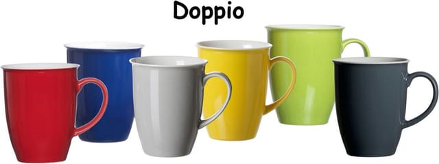 Ritzenhoff & Breker Doppio Kaffeebecher 320 ml 4er Set Gelb