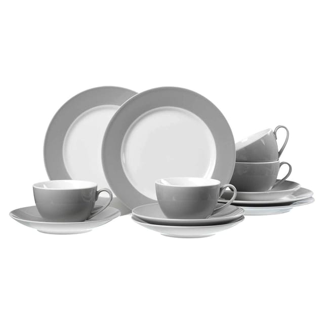 Ritzenhoff & Breker Doppio Kaffeeservice 12-teilig Grau