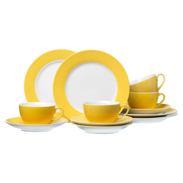 Ritzenhoff & Breker Doppio Kaffeeservice 12-teilig Gelb