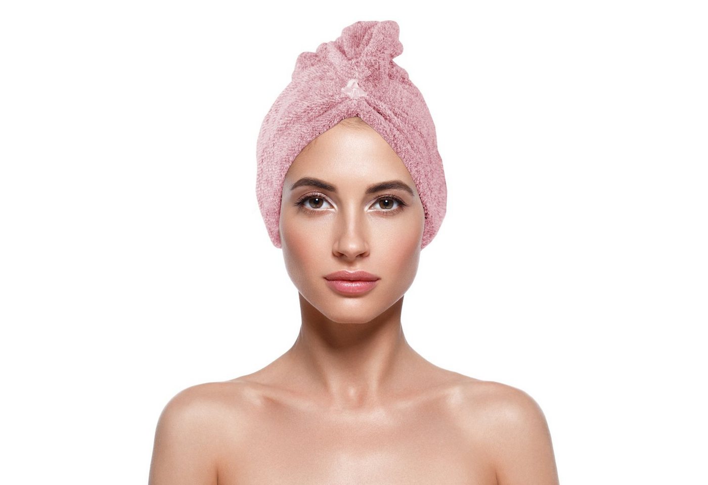 Bestlivings Haarturban 25 x 65 cm Einheitsgröße Rosa Bild 3