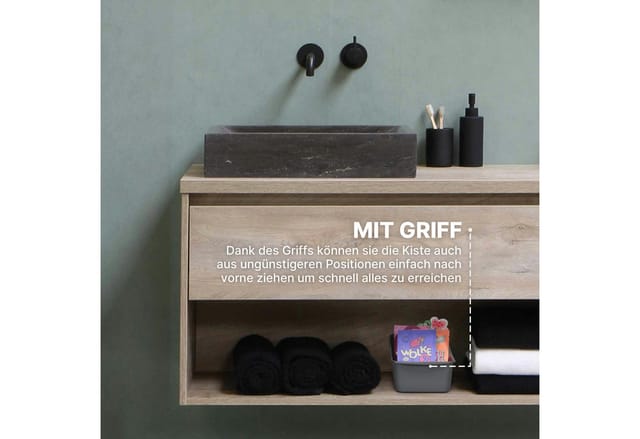 ProHome Küchenorganizer Gewürze & Tüten Anthrazit 4er Pack