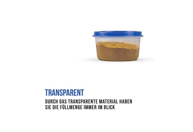 Bestlivings Vorratsdosen Kunststoff 50ml Mit Farbigen Deckel 6 x 35 cm 12er Pack