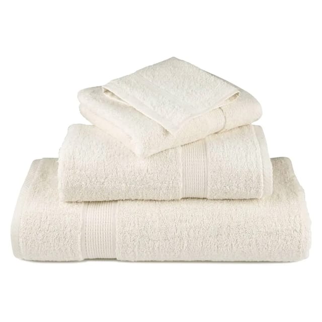 vidaXL Premium-Handtücher SOLUND 2 Stk Cremeweiß 50x100 cm 600 g/m² 137473