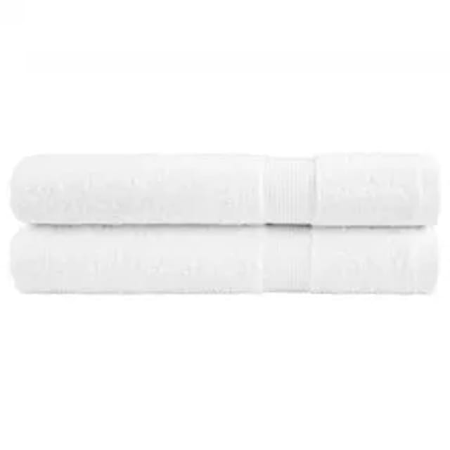 vidaXL Premium-Handtücher 2 Stk Weiß 100x200cm 600 g/m2 100% Baumwolle