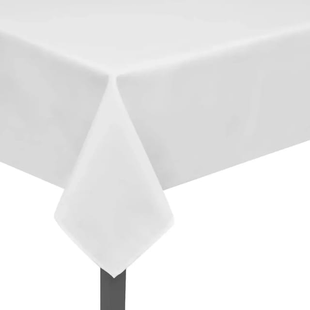 vidaXL 5 Tischdecken Weiß 130 x 130 cm