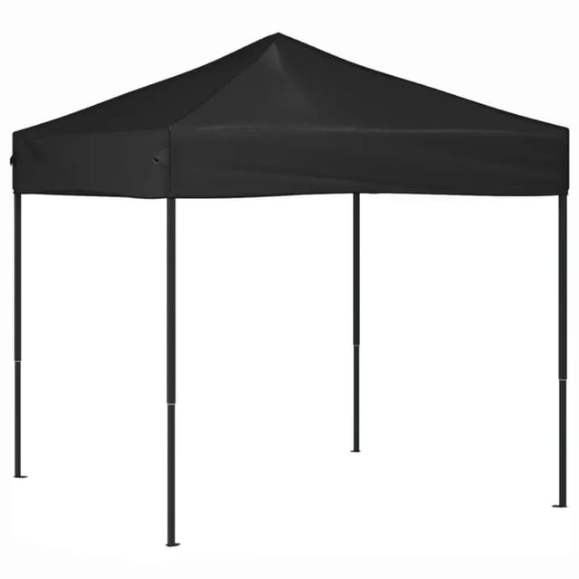 vidaXL Partyzelt Faltbar Schwarz 2x2 m